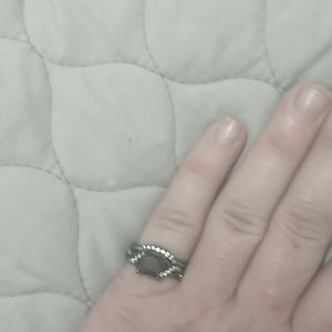 New 6.5 Black Diamond Engagement Ring/Wedding Set